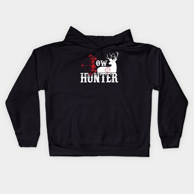 bow hunter Kids Hoodie by autopic